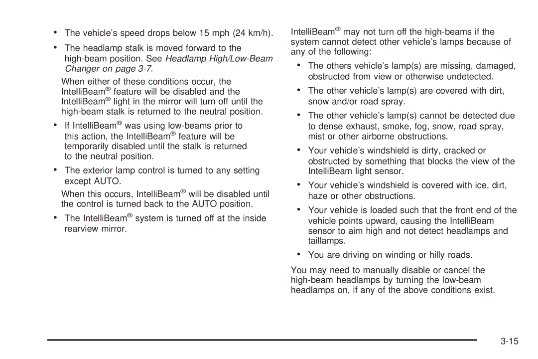 Cadillac 2009 owner manual 