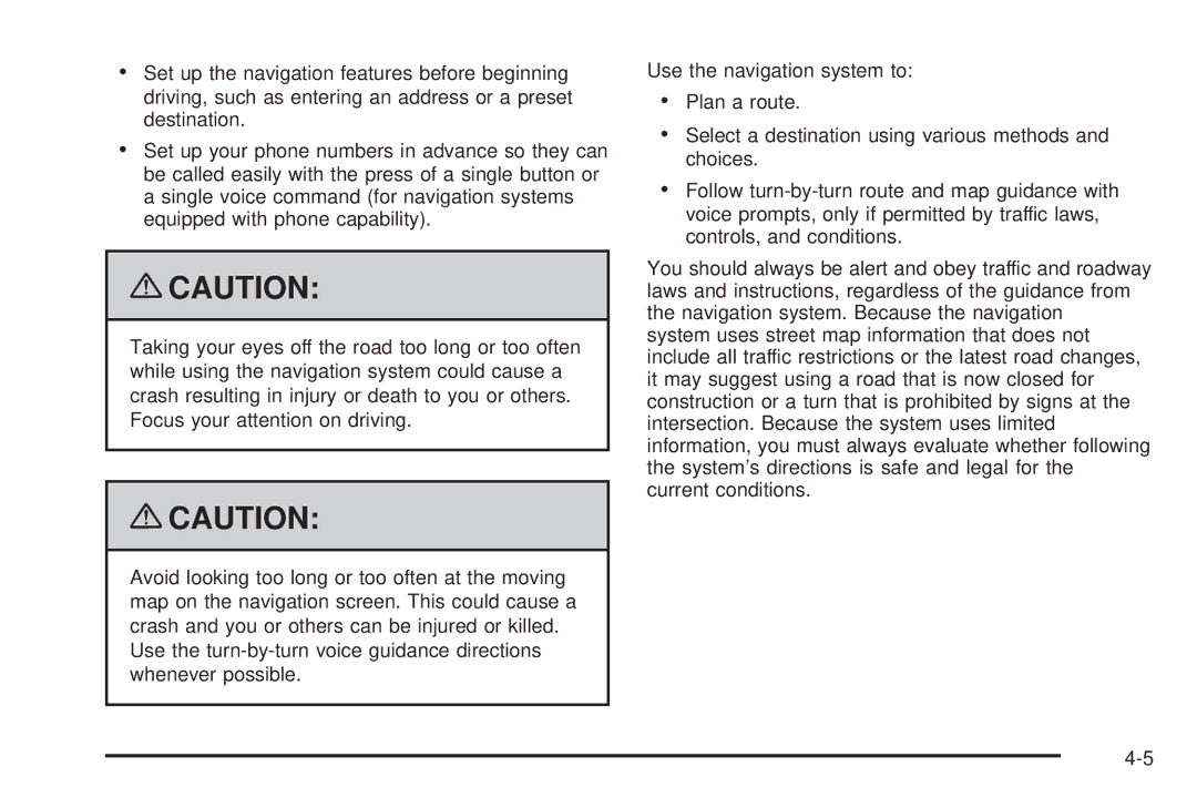 Cadillac 2009 owner manual 