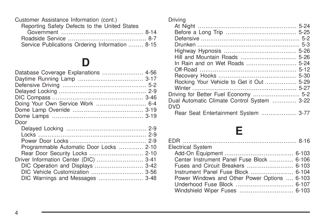 Cadillac 2009 owner manual Dvd 