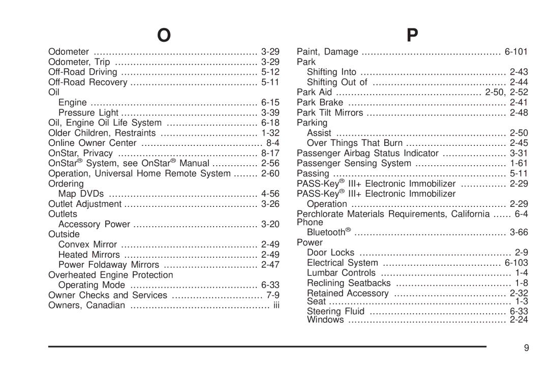 Cadillac 2009 owner manual 