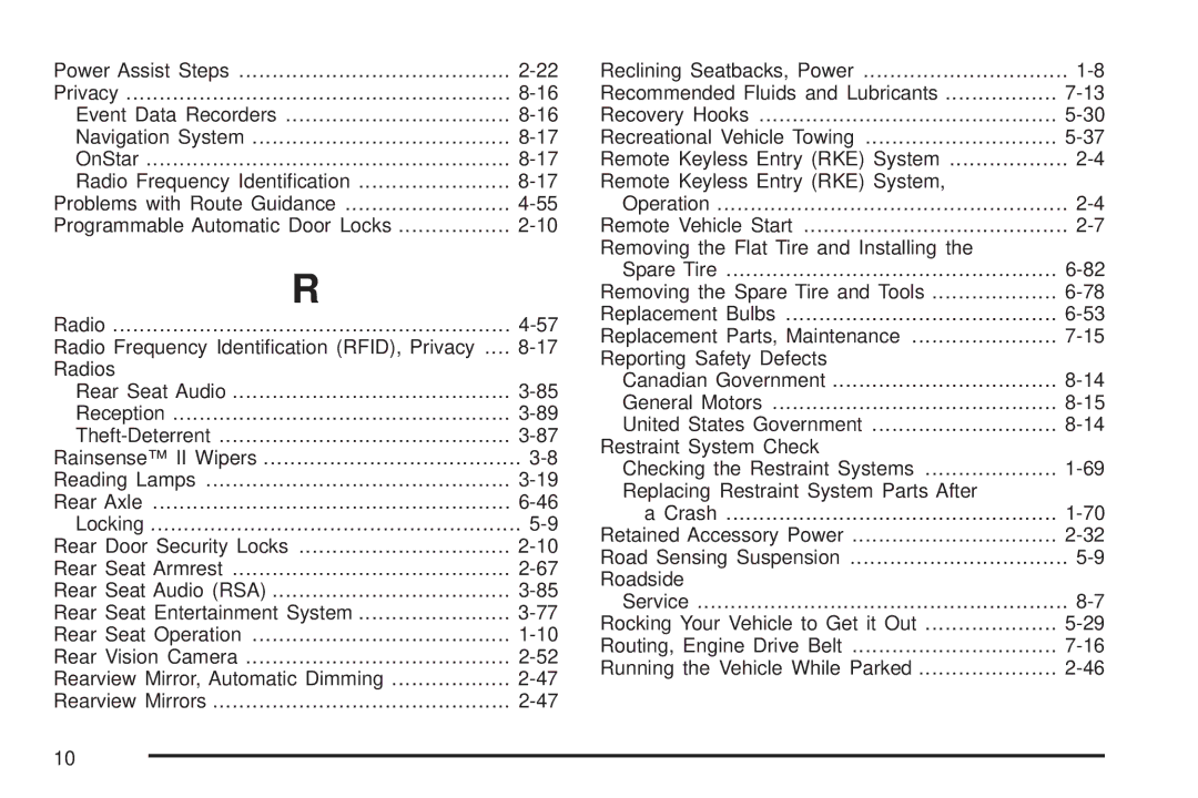 Cadillac 2009 owner manual Radios 