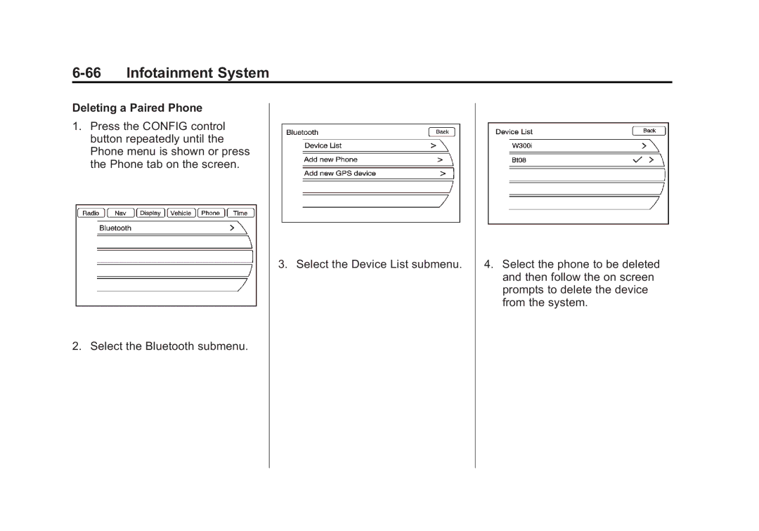 Cadillac 2010 owner manual Deleting a Paired Phone 