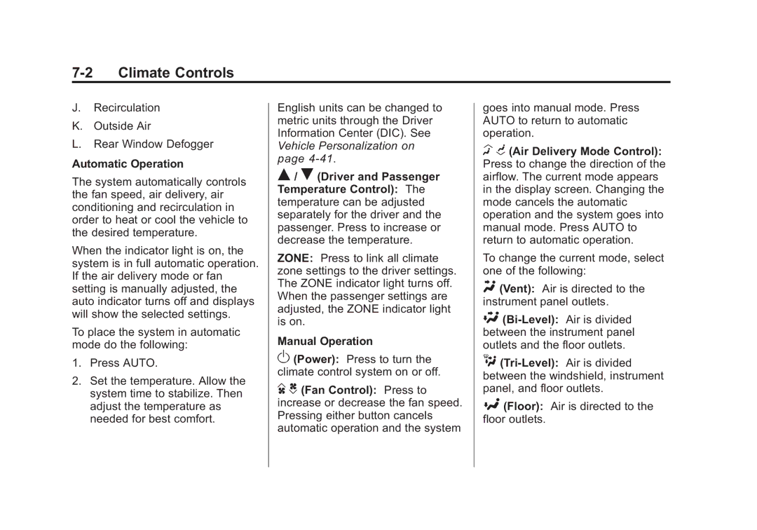 Cadillac 2010 owner manual Automatic Operation, Manual Operation 