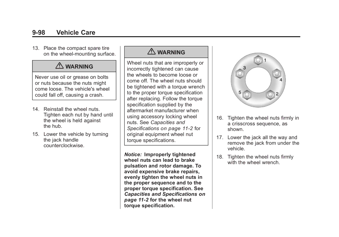 Cadillac 2010 owner manual Vehicle Care 