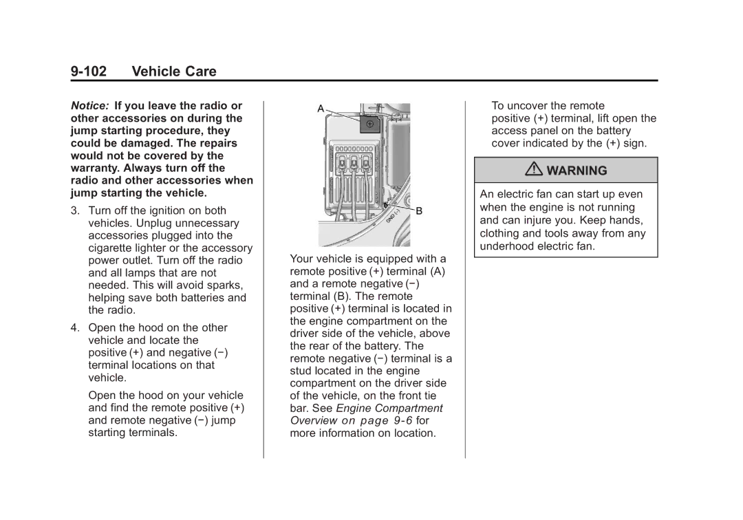 Cadillac 2010 owner manual Vehicle Care 