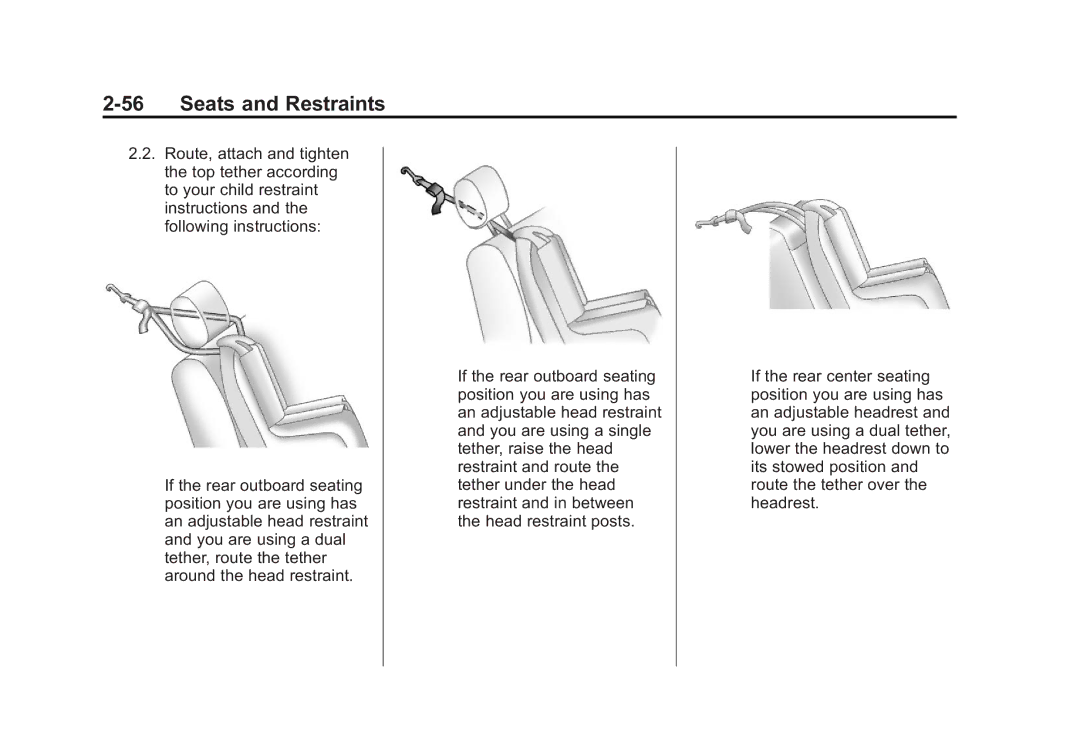 Cadillac 2010 owner manual Seats and Restraints 