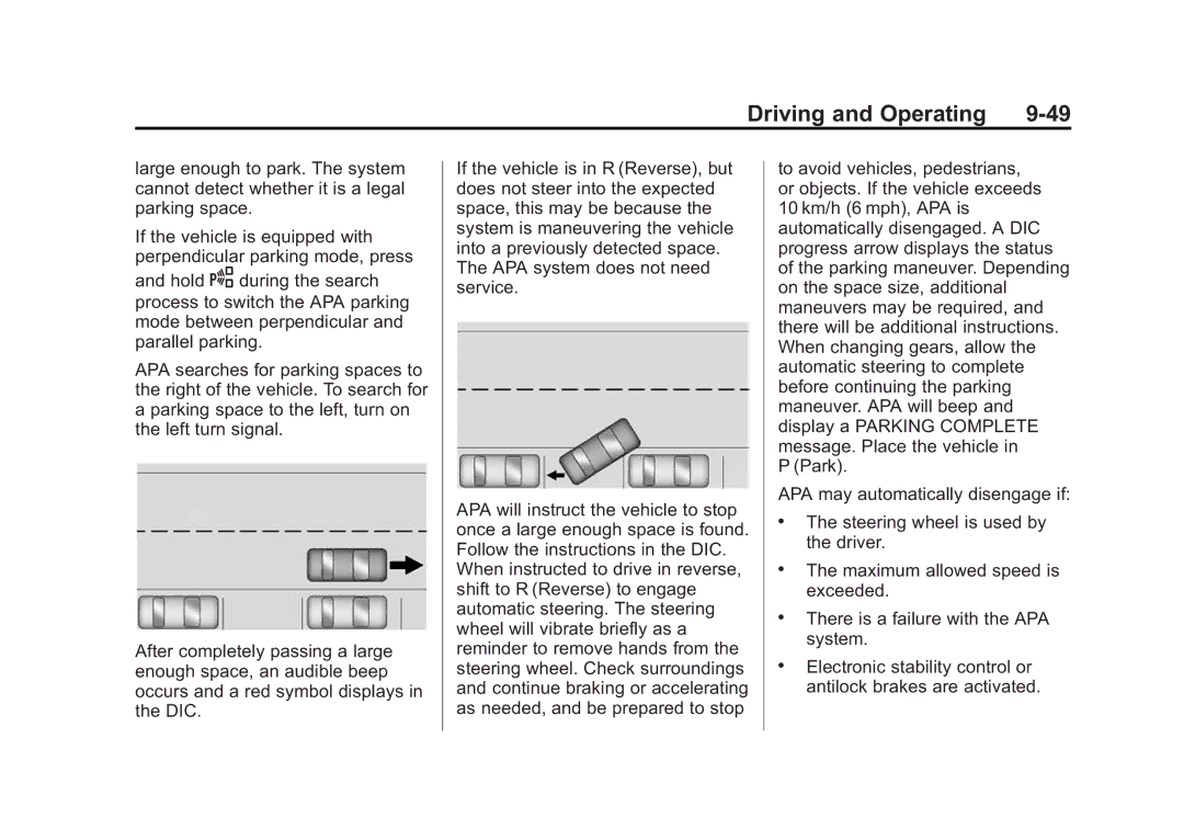 Cadillac 2015 - CRC manual Driving and Operating 