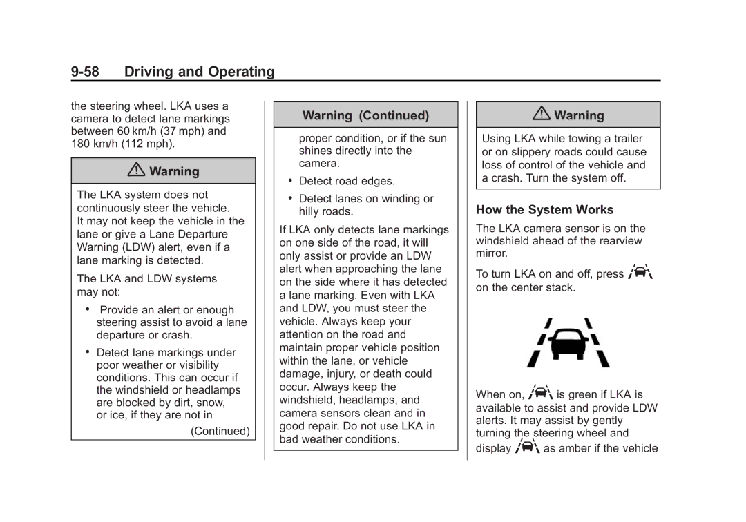 Cadillac 2015 - CRC manual Driving and Operating 