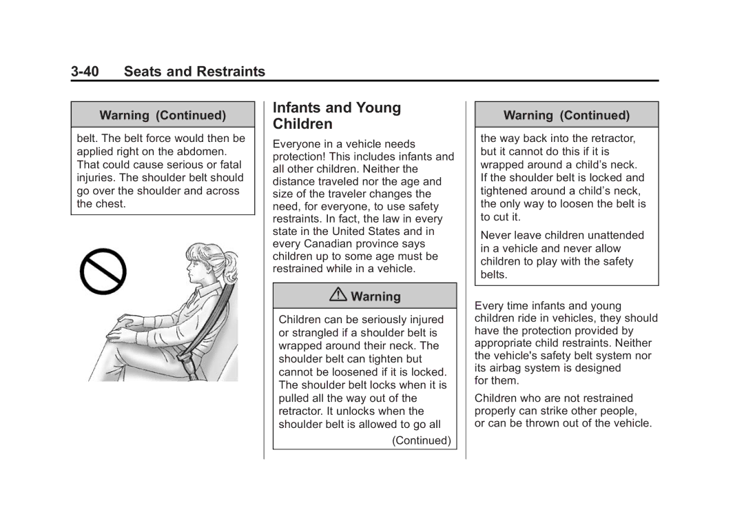 Cadillac 2015 - CRC manual Infants and Young Children 