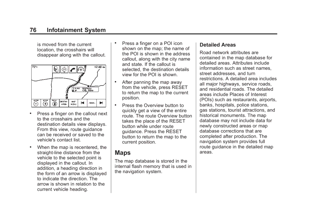 Cadillac 2015 manual Maps, Detailed Areas 