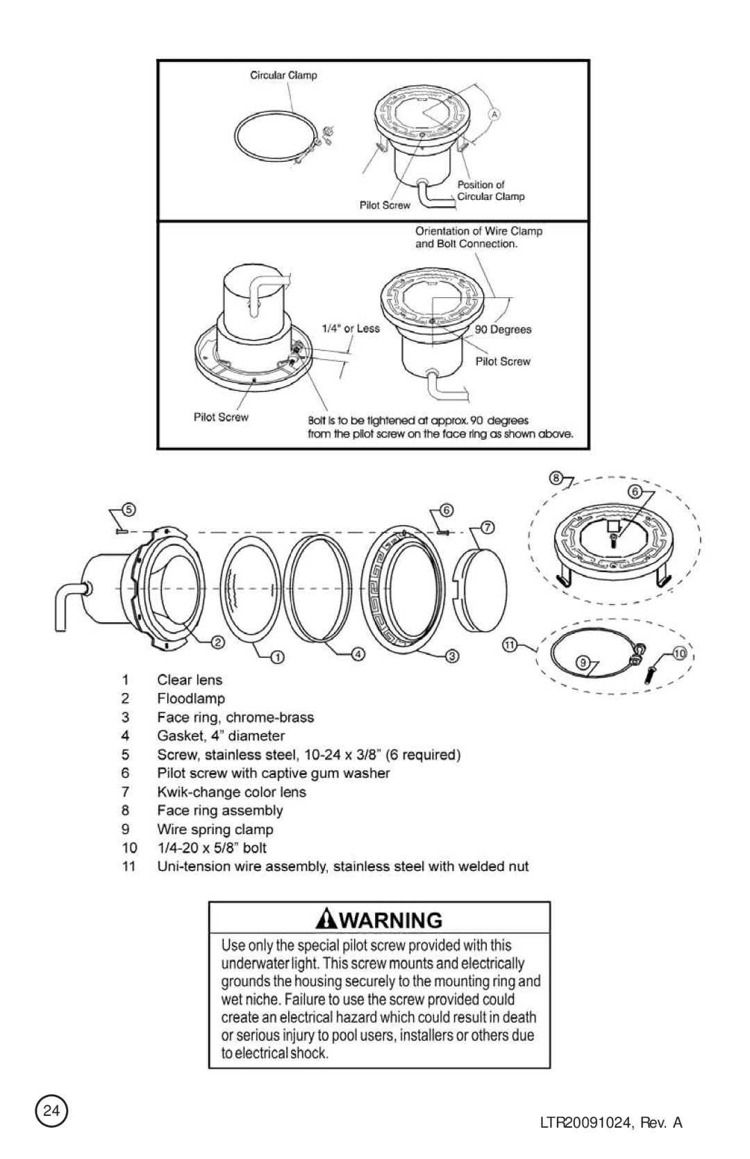 Cal Flame A726L, A734B, A515, A734L, A534, A726B, A526 manual LTR20091024, Rev. a 