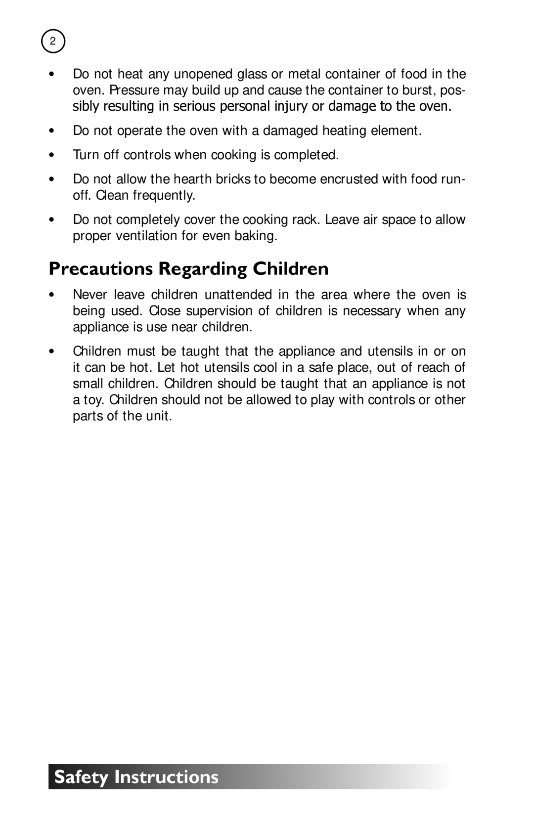 Cal Flame BBQ10967E manual Precautions Regarding Children 