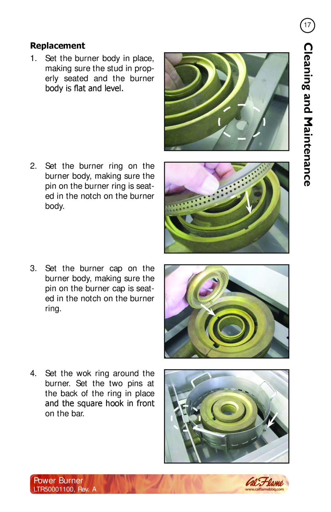 Cal Flame BBQ11955P manual Replacement 