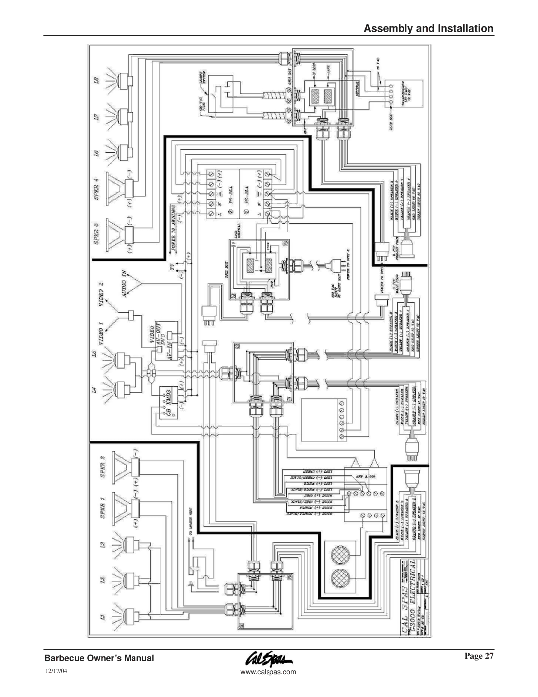 Cal Flame G3000 owner manual Assembly and Installation 