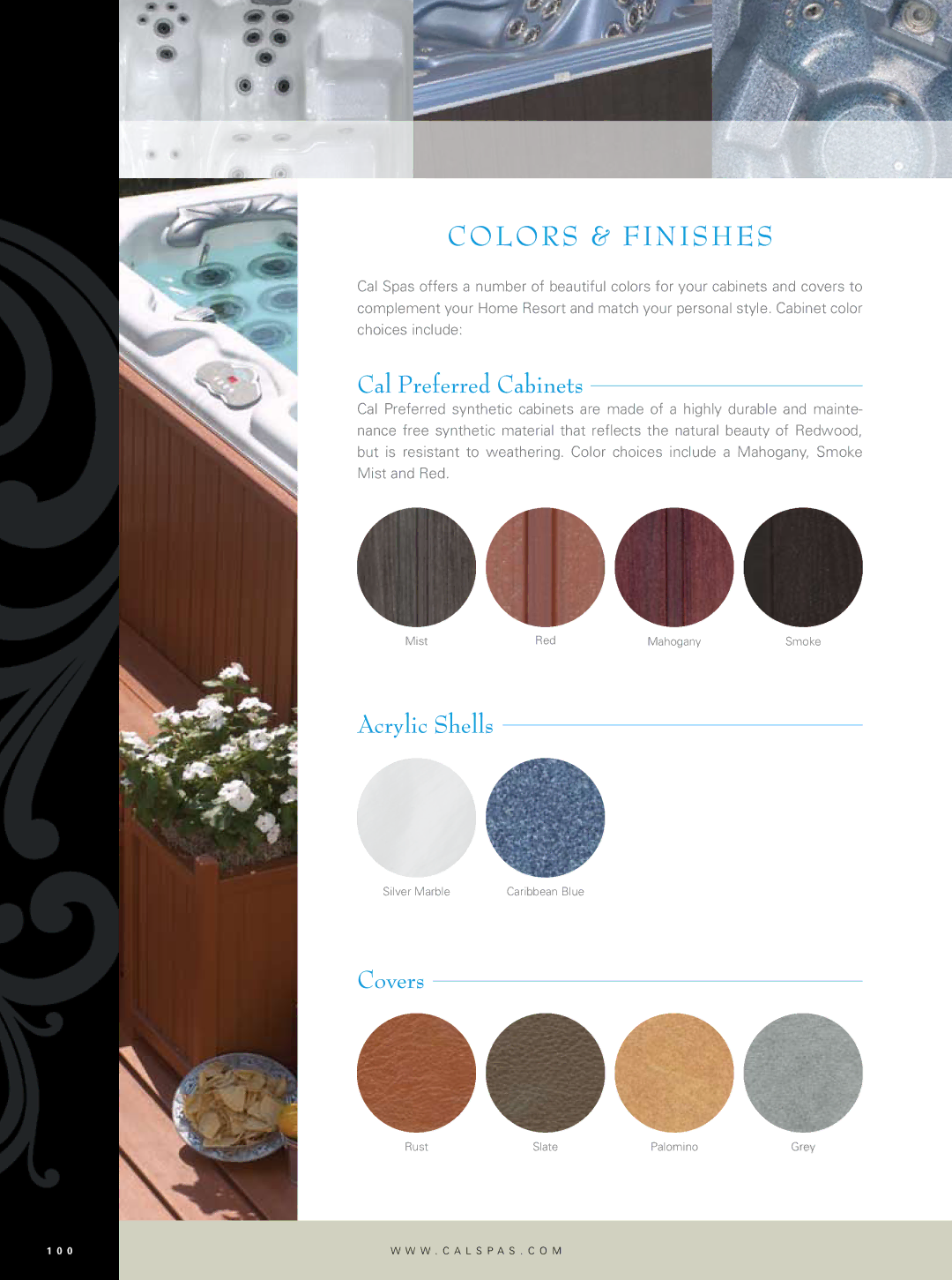 Cal Flame Hot Tub manual Colors & finishes 