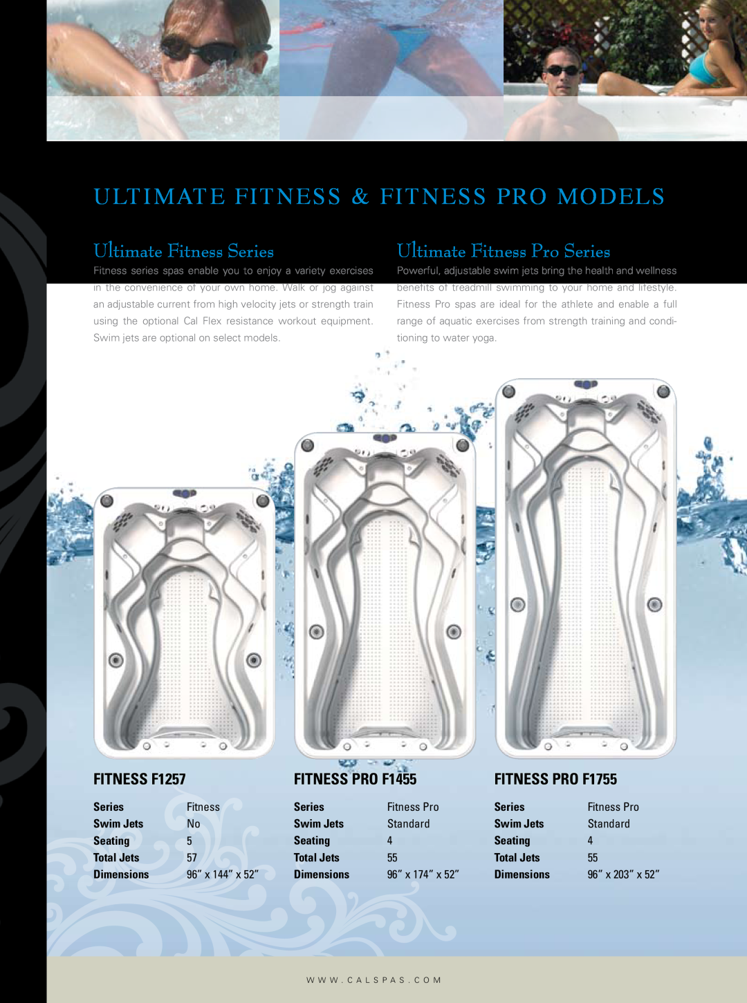 Cal Flame Hot Tub manual Ultimate Fitness & Fitness Pro Models, Ultimate Fitness Series, Ultimate Fitness Pro Series 