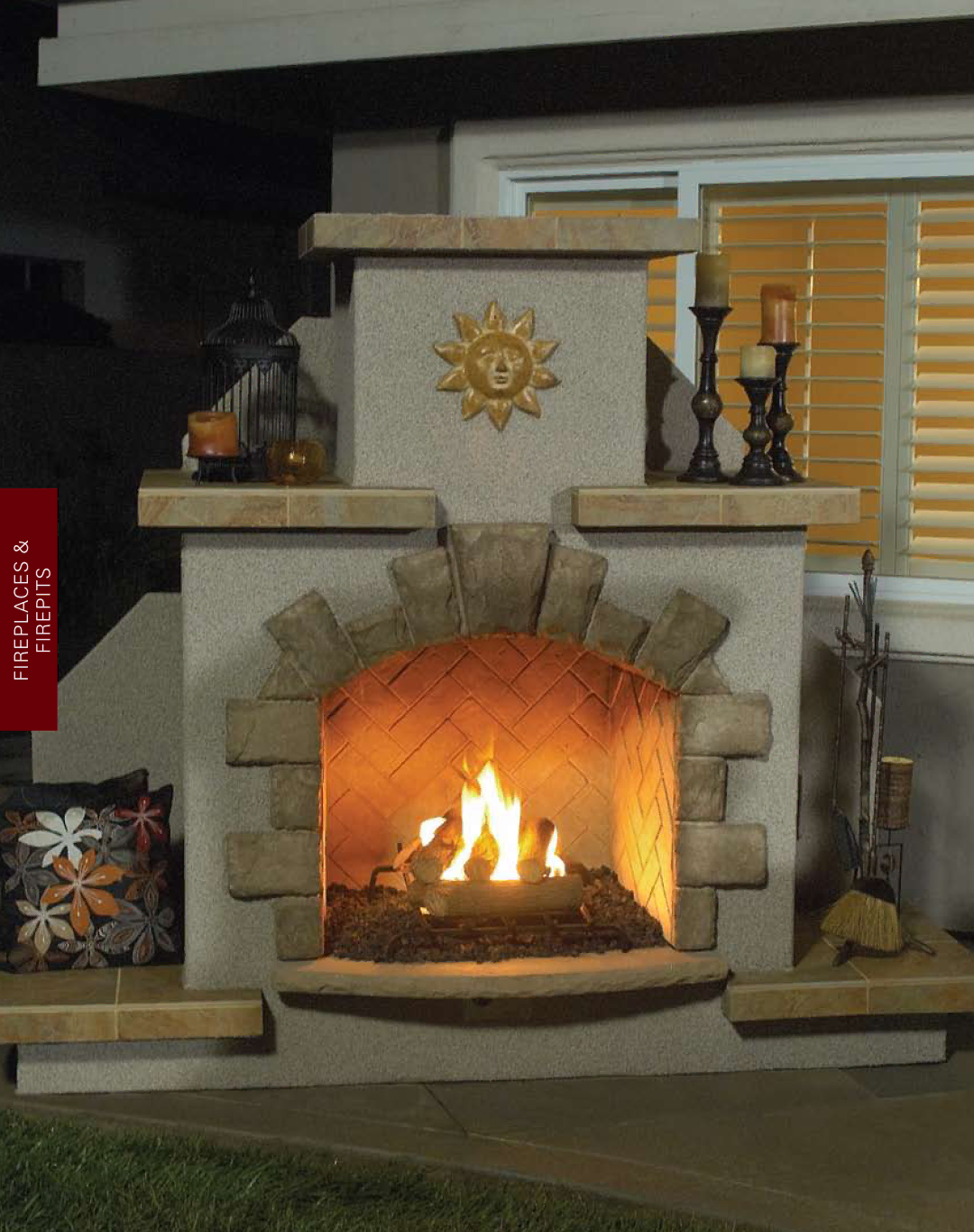 Cal Flame Outdoor Woodburning Fireplace manual Fireplaces Firepits 