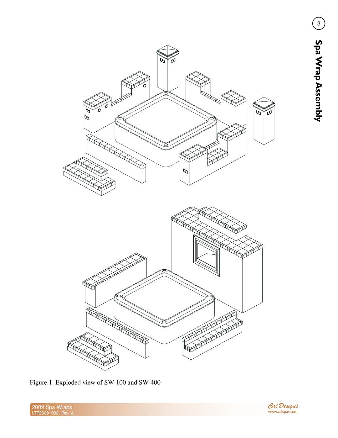 Cal Flame manual Spa Wrap Assembly 