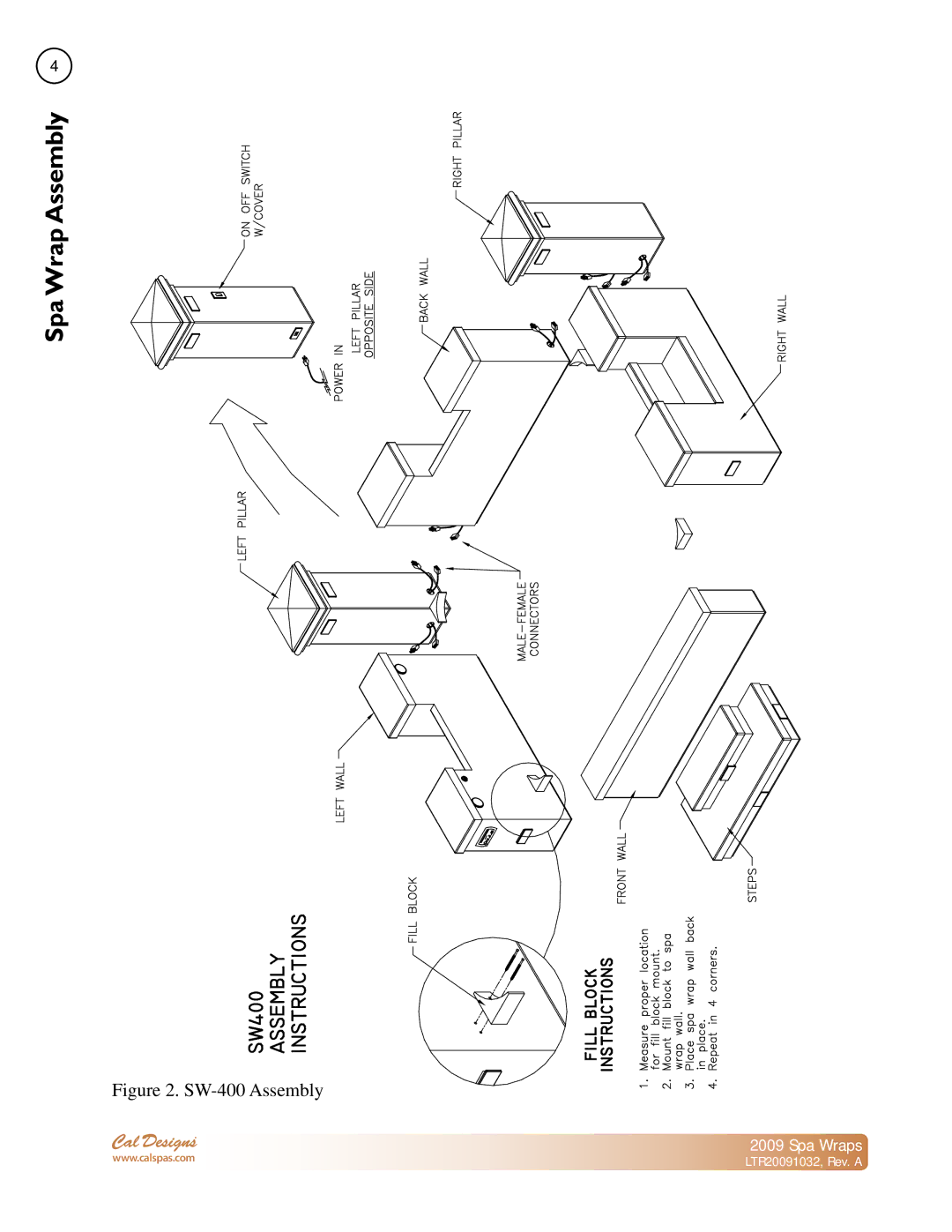 Cal Flame Spa Wrap manual AssemblyWrap Spa 