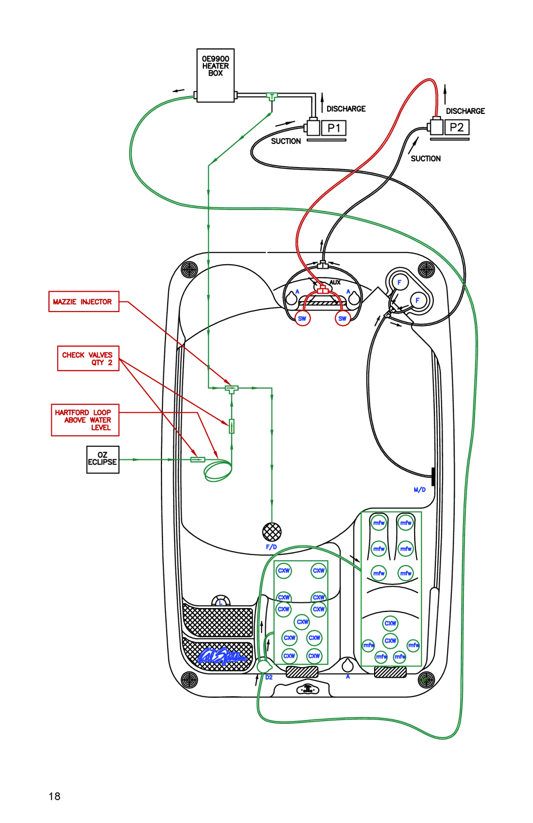 Cal Spas A826B, A857B, A844L, A826L, A726B, A726L, A969L, A844B, A744B, A857L, A744L manual 