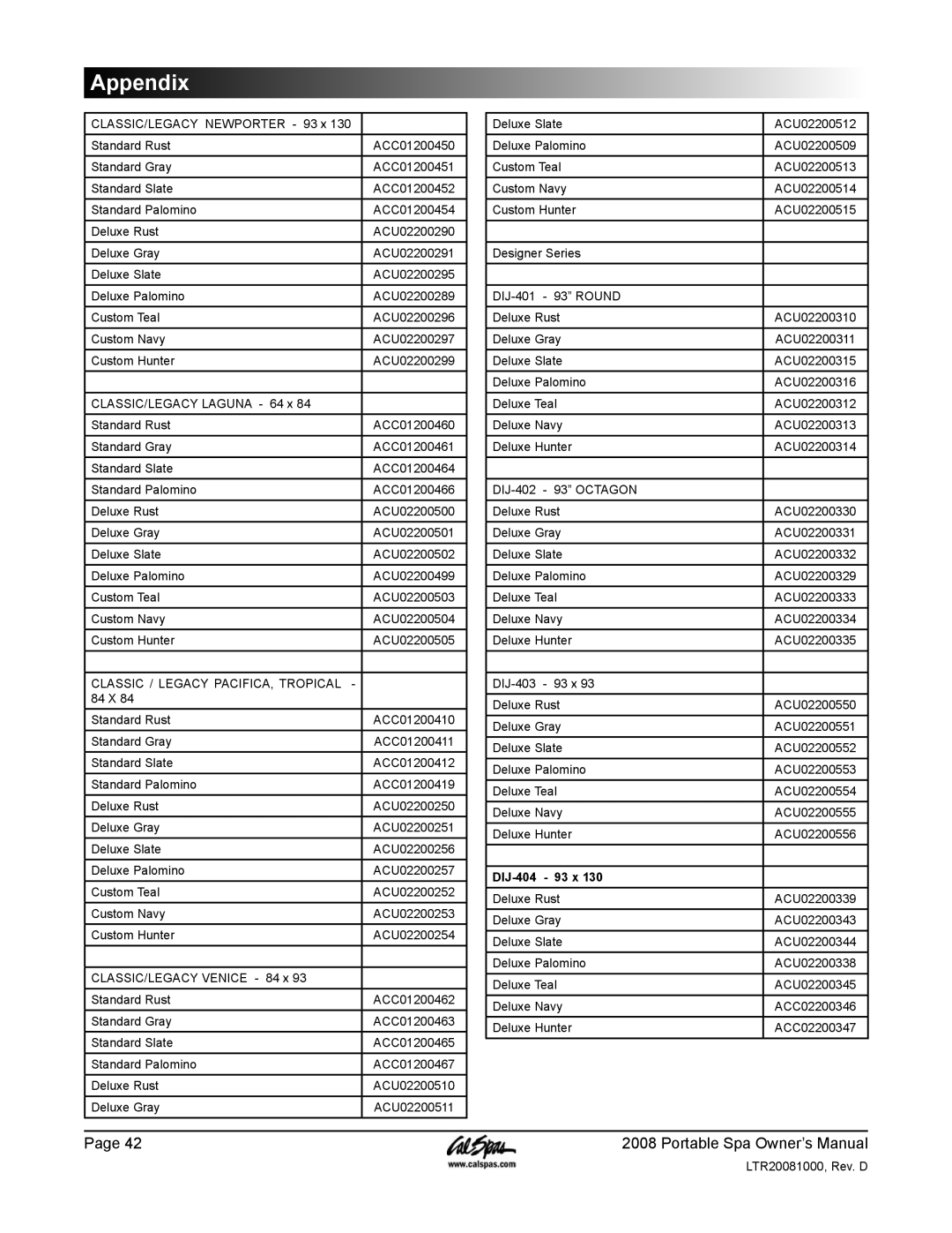 Cal Spas GFCI manual DIJ-404 93 x 