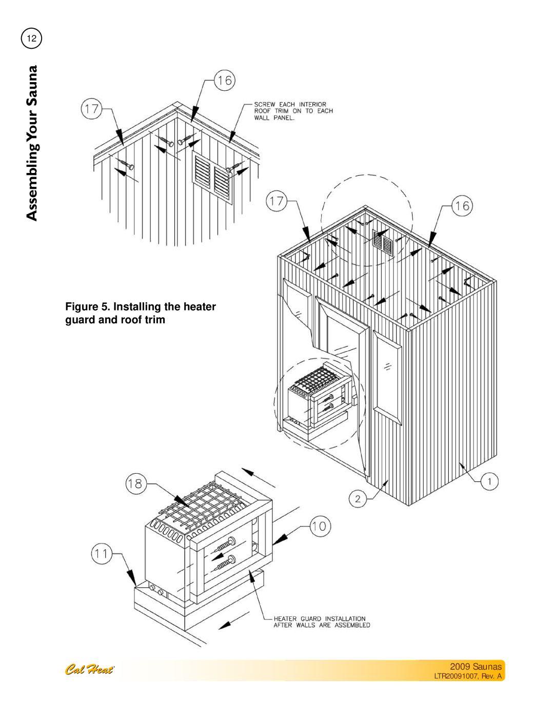 Cal Spas Saunas manual SaunaYour Assembling 