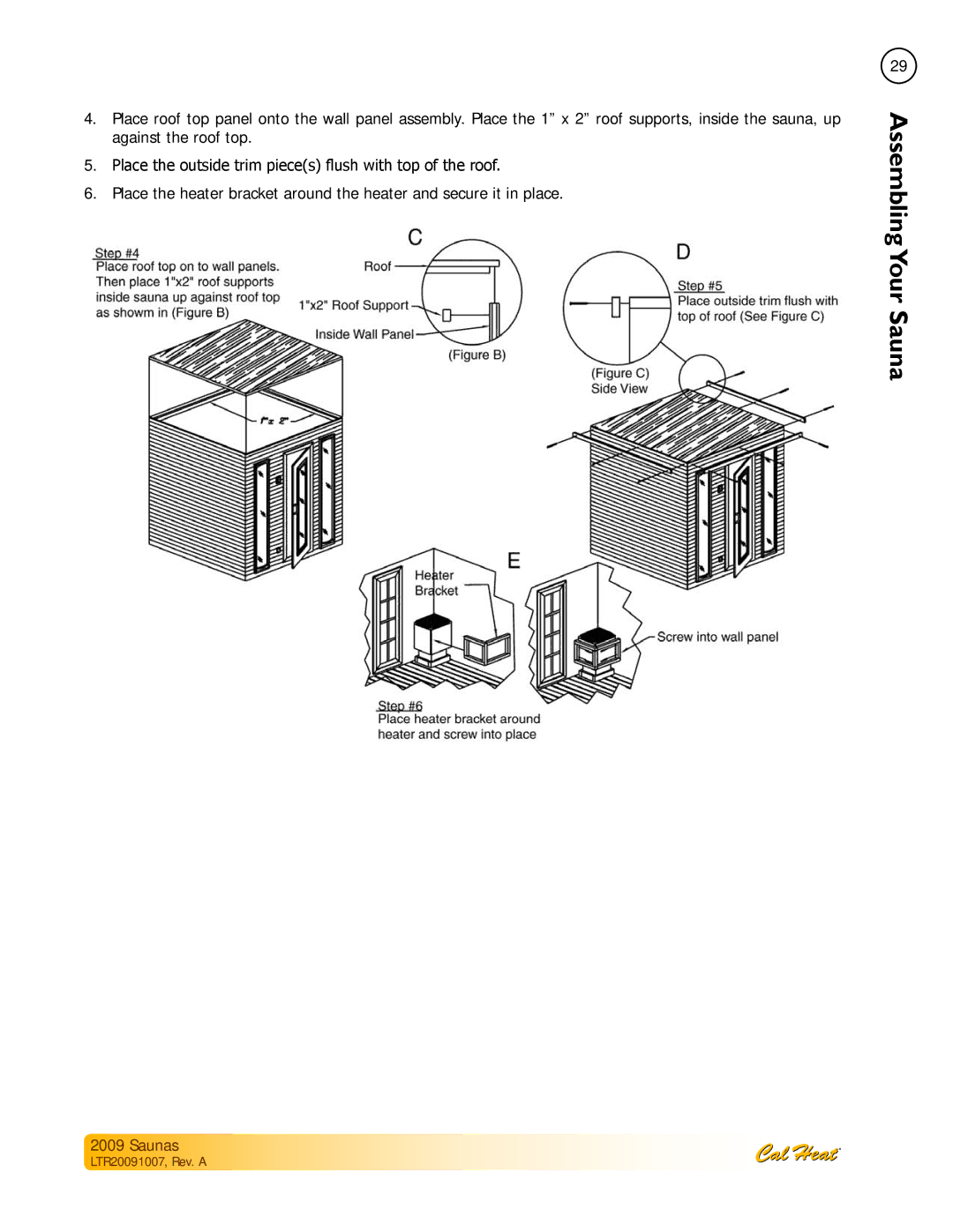 Cal Spas Saunas manual 