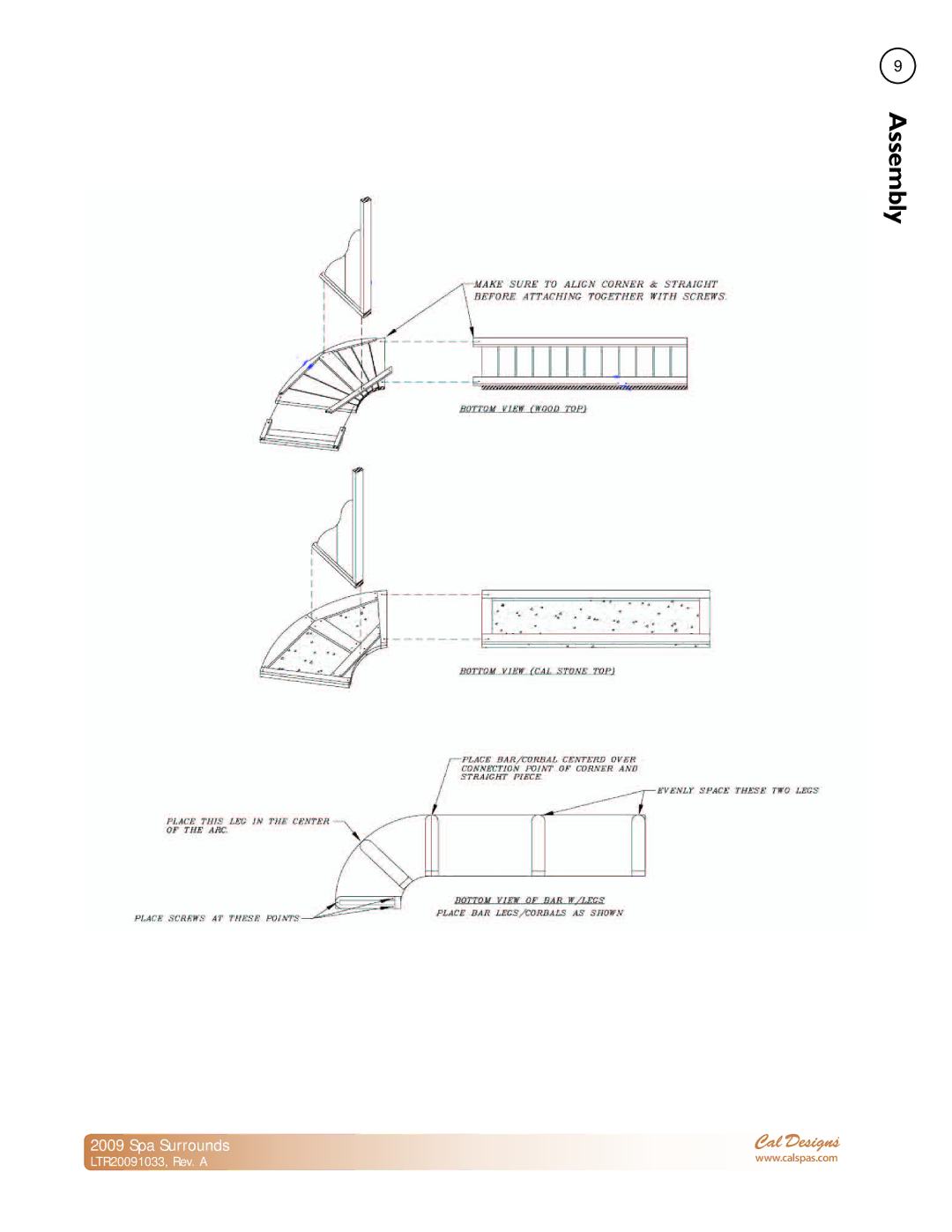 Cal Spas Spa Surrounds manual 