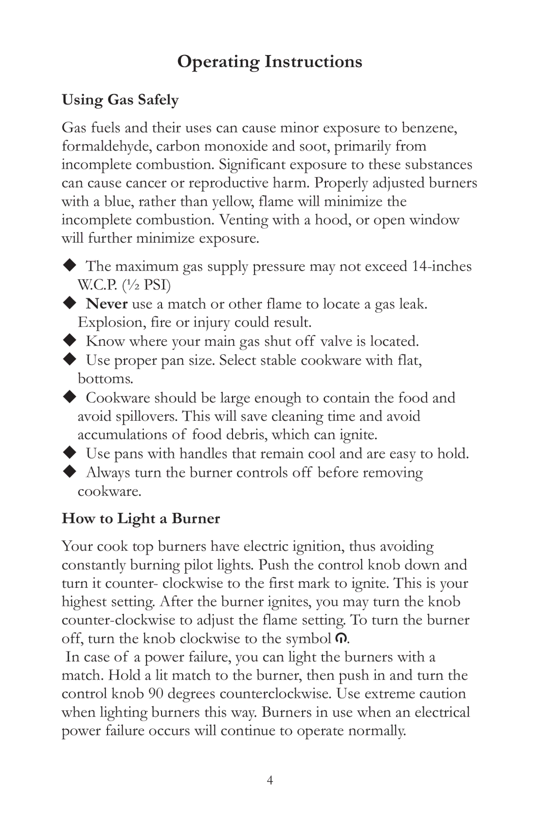 Caldera SSK305LP-US, SSK365NG-C, SSK365LP-C, SSK365LP-US, SSK305NG-C, SSK305NG-US manual Using Gas Safely, How to Light a Burner 