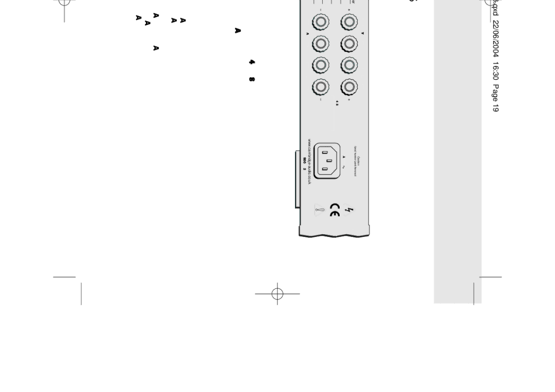 Cambridge Audio 340A user manual Anschlüsse AN DER Rückseite DES Geräts, Netzanschluss, Anschluss der Boxen 