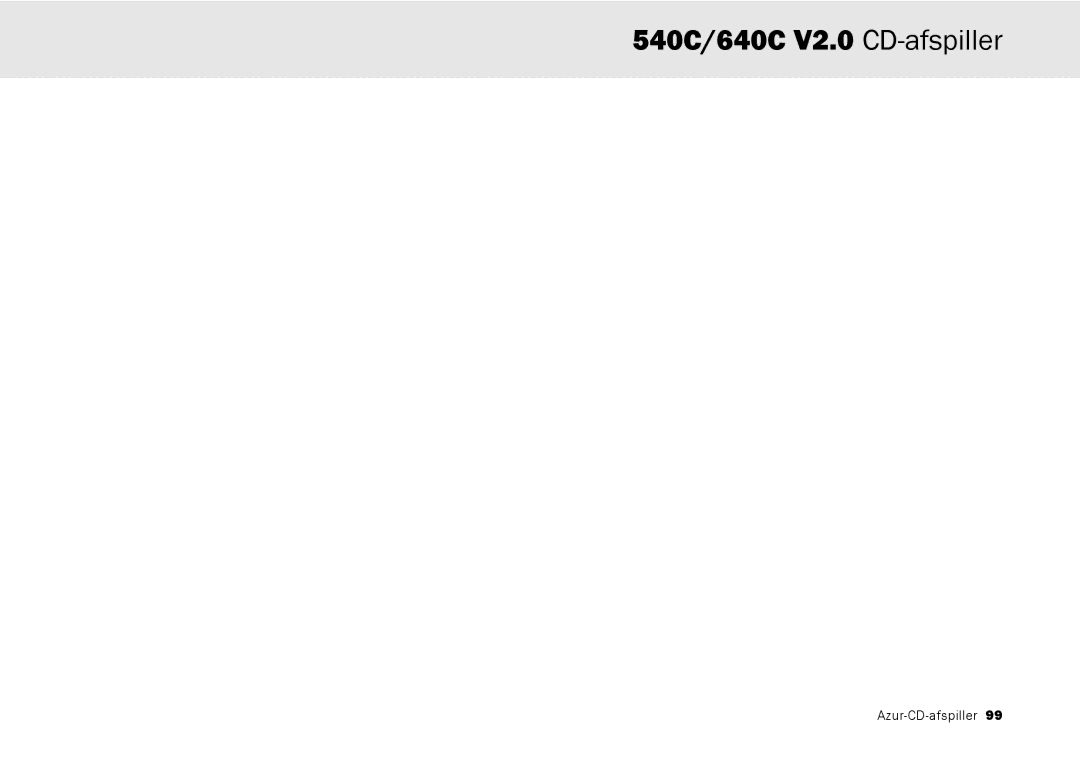 Cambridge Audio user manual 540C/640C V2.0 CD-afspiller 