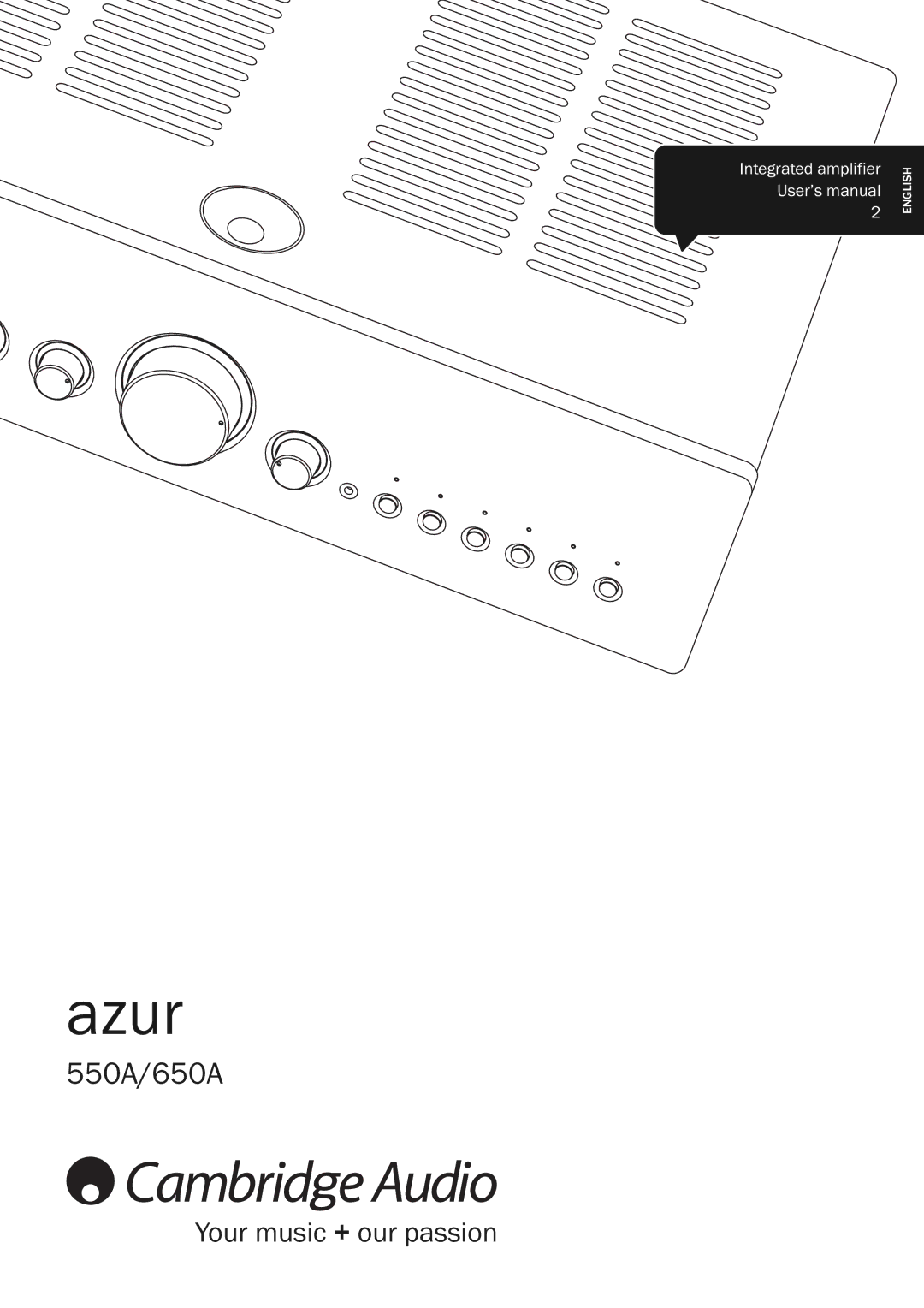 Cambridge Audio 650A, 550A user manual Azur 