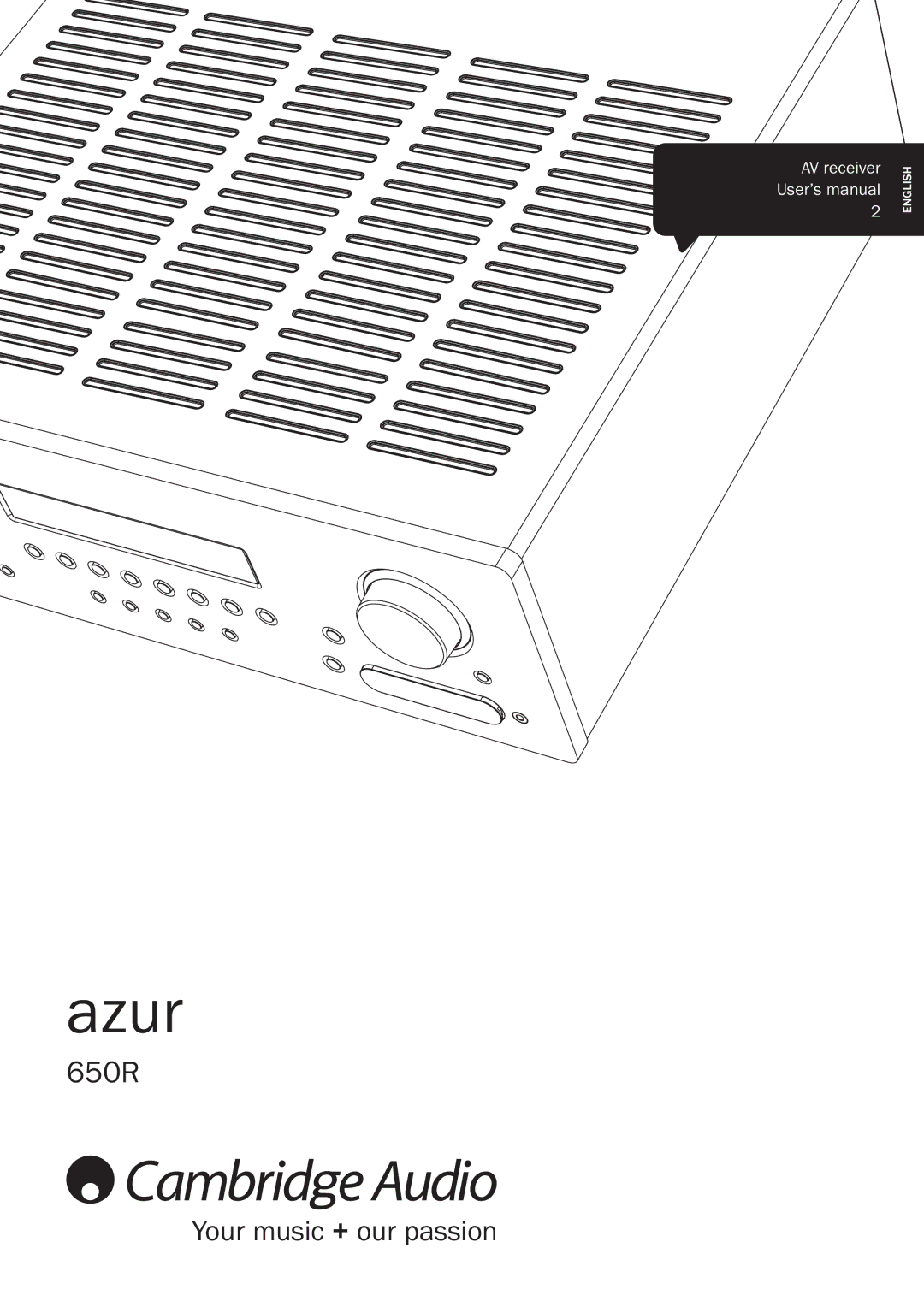 Cambridge Audio 650R user manual Azur 