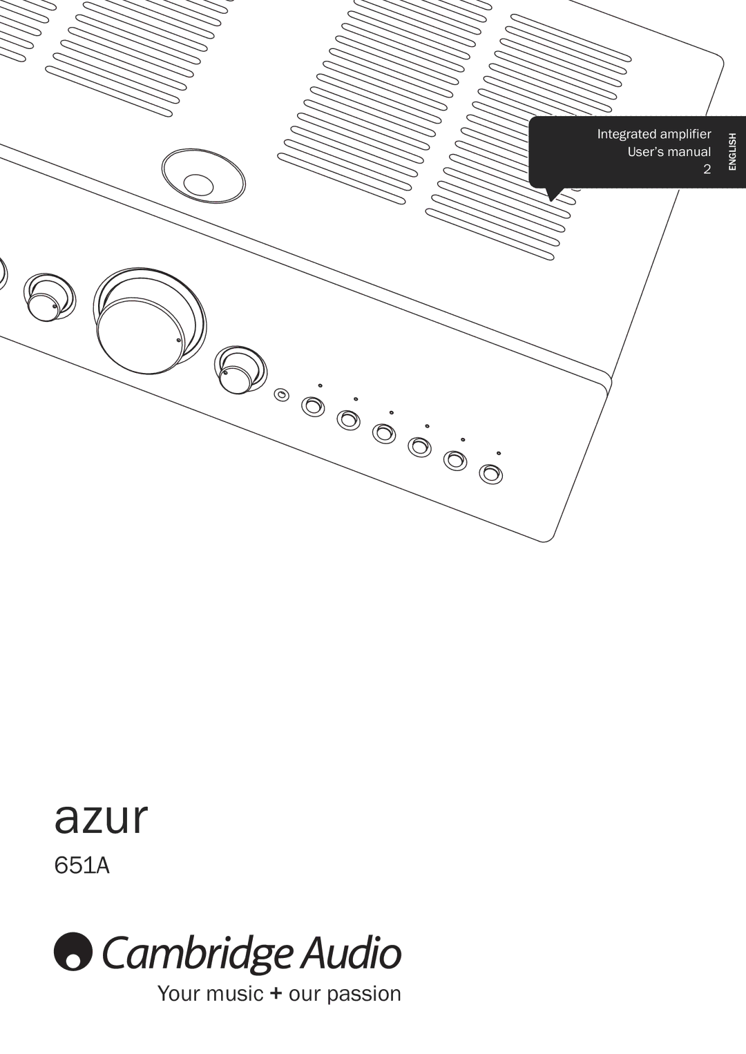 Cambridge Audio 651A user manual Azur 