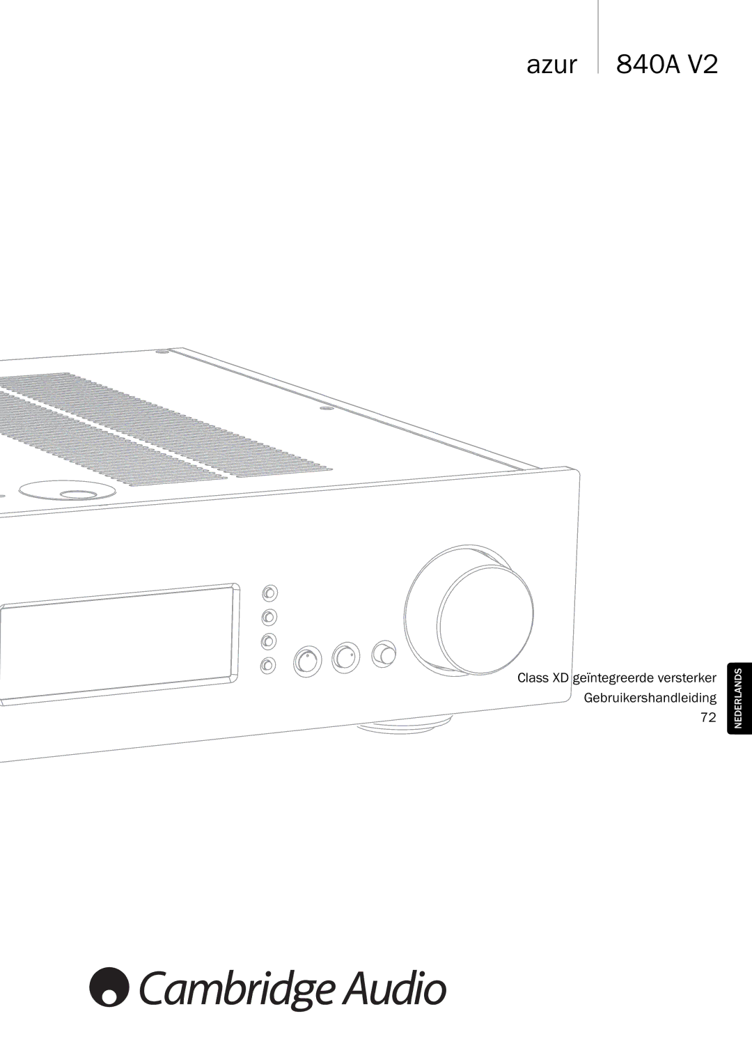 Cambridge Audio 840A V2 manual Azur 840A 