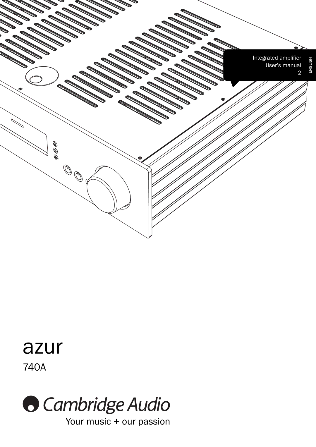 Cambridge Audio Azur 740A user manual 