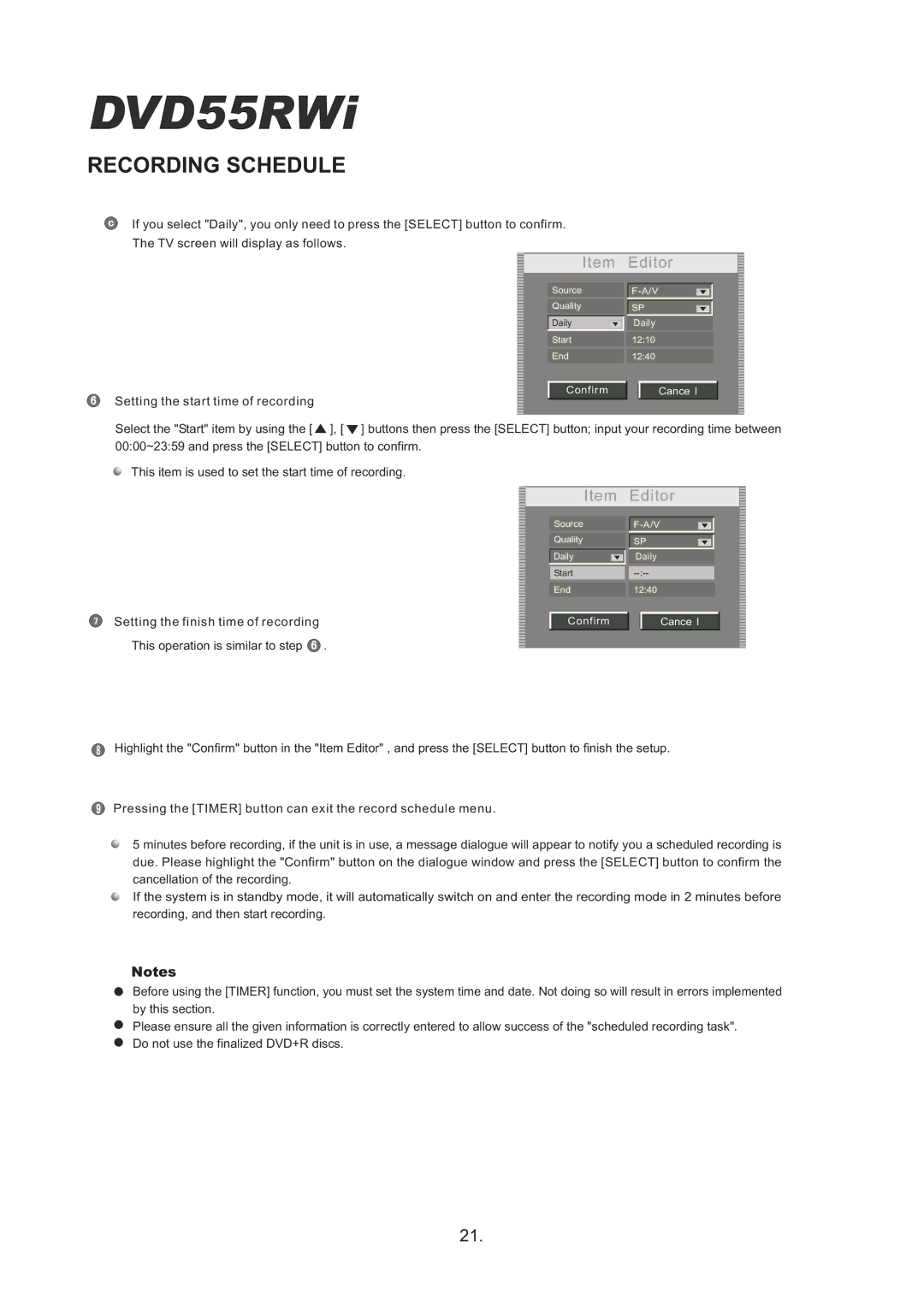 Cambridge Audio DVD55RWi owner manual Source Quality 