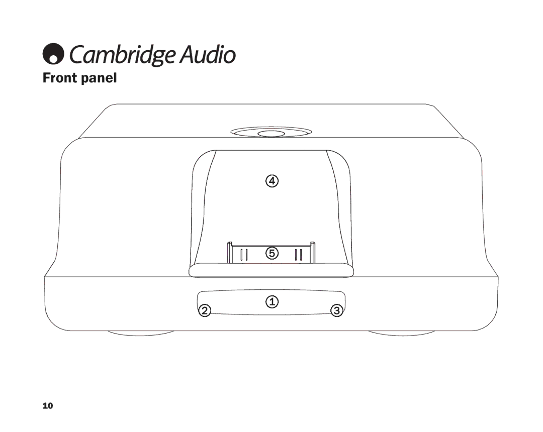 Cambridge Audio ID100 user manual Frontpanel 