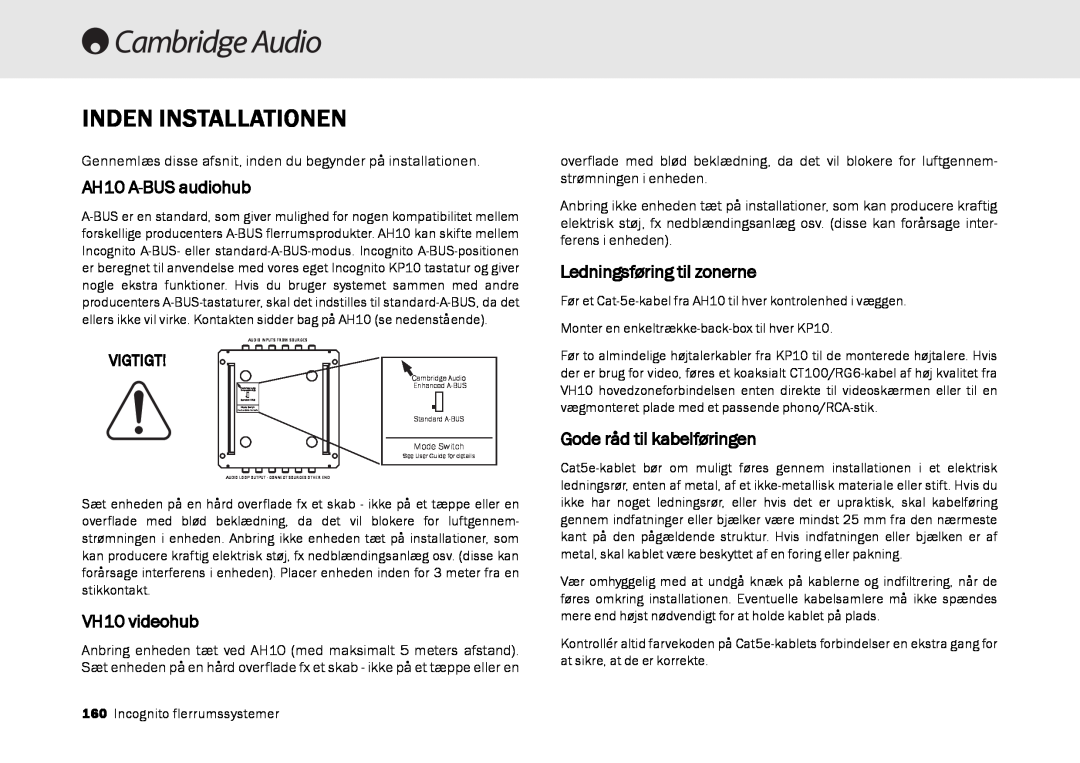 Cambridge Audio Multi-room speaker system Inden Installationen, Ledningsføring til zonerne, Gode råd til kabelføringen 