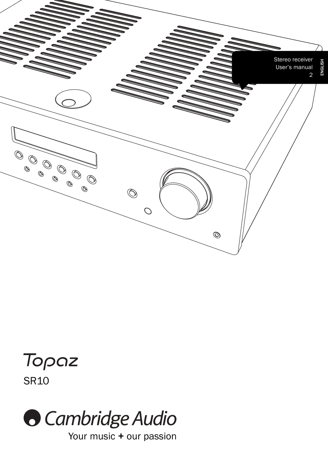 Cambridge Audio SR10 user manual 