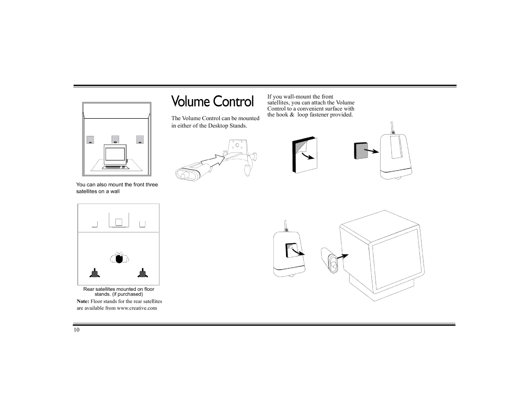 Cambridge SoundWorks 510D operating instructions Volume Control 