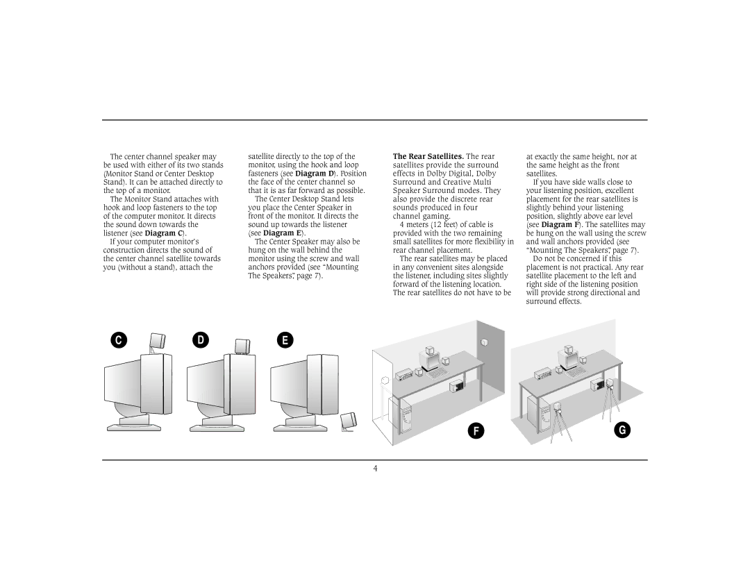 Cambridge SoundWorks Home Theater System specifications 