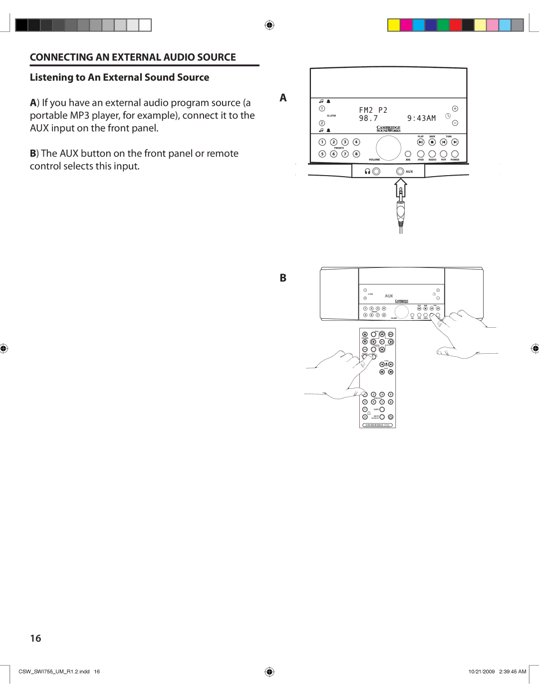 Cambridge SoundWorks I755 user manual 10/21/2009 23945 AM 