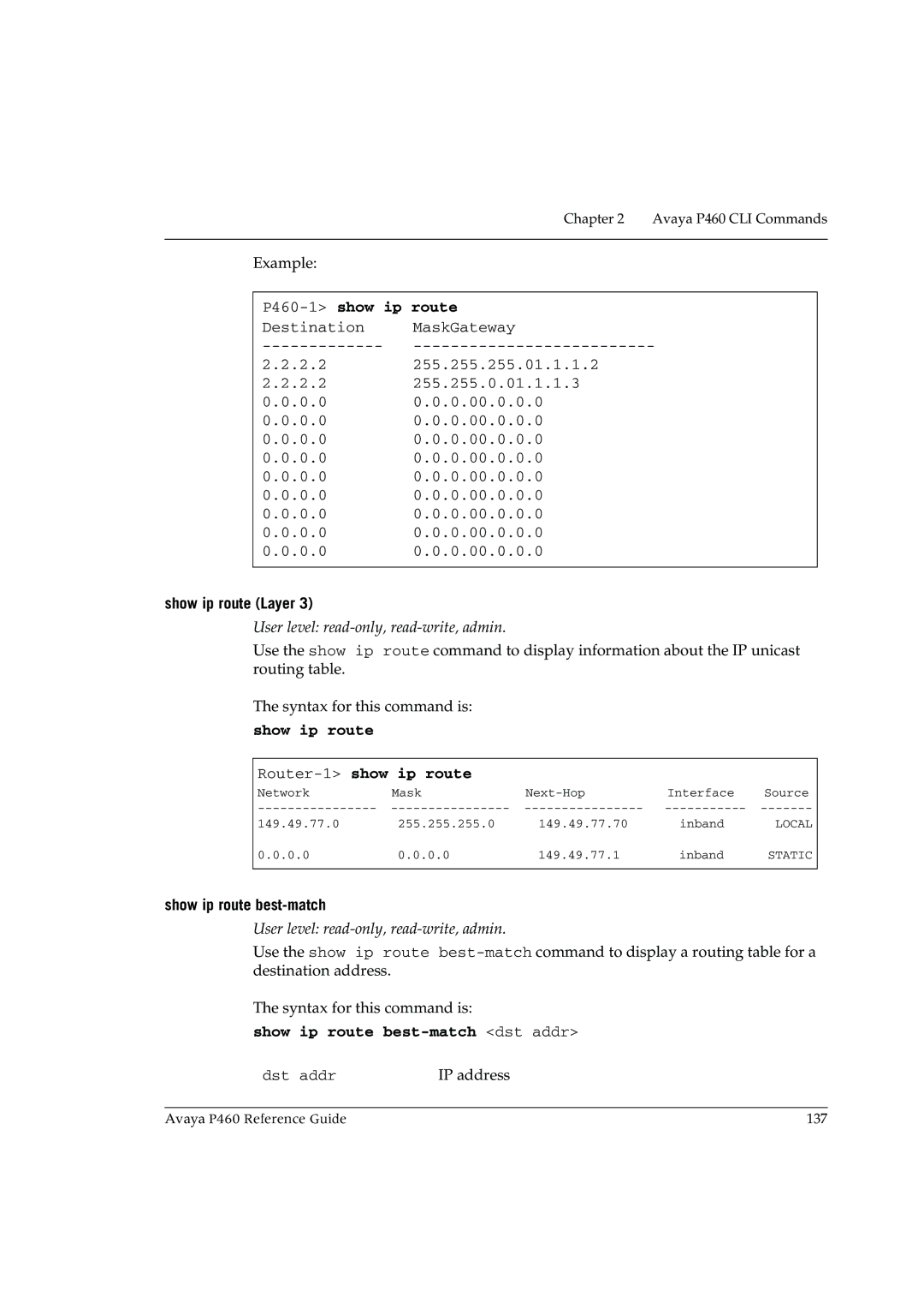 Cambridge SoundWorks manual P460-1show ip route, Show ip route Layer, Show ip route Router-1show ip route 