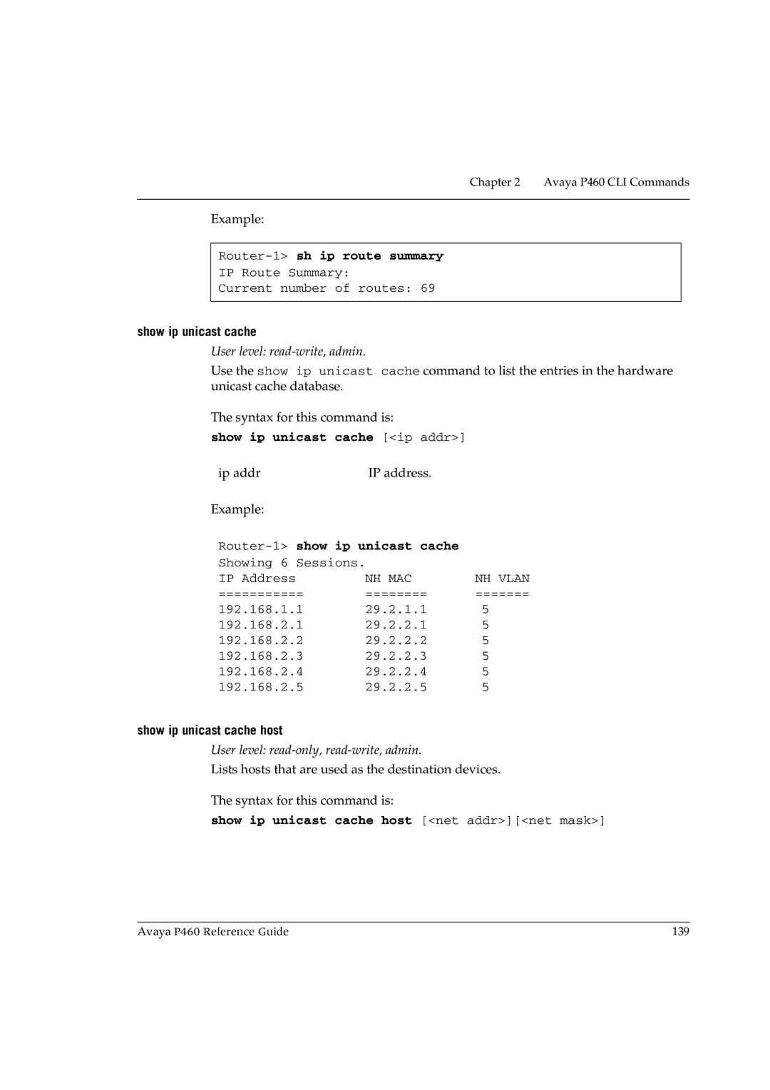 Cambridge SoundWorks P460 manual Router-1sh ip route summary, Show ip unicast cache ip addr, Router-1 show ip unicast cache 