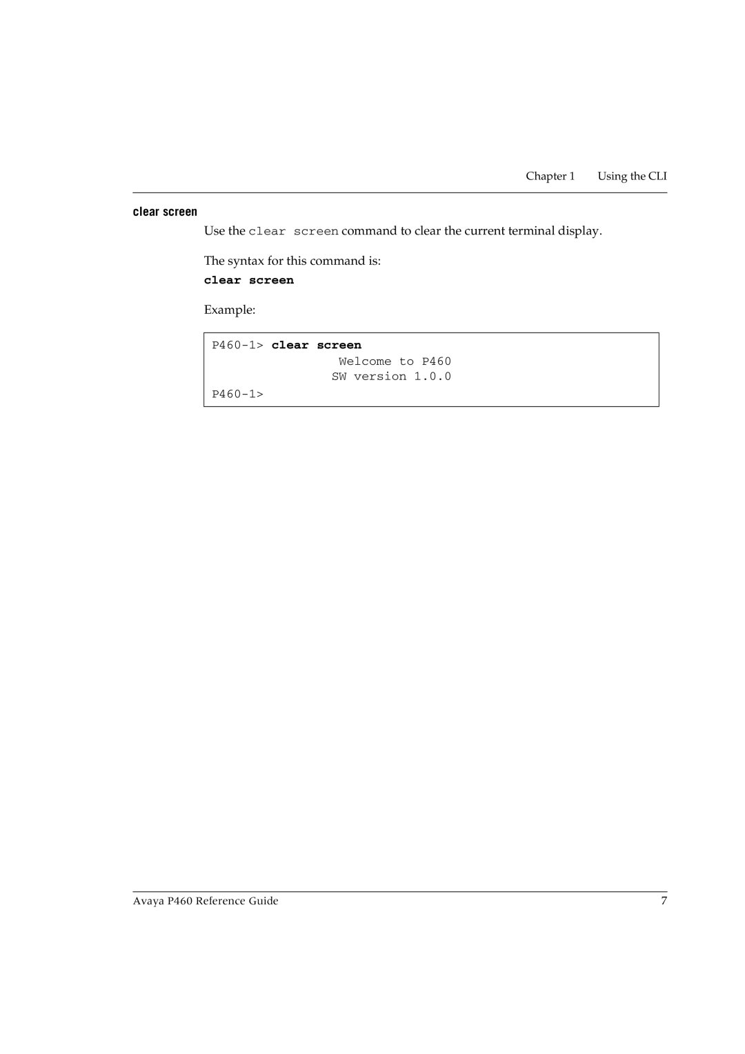 Cambridge SoundWorks manual Clear screen, P460-1clear screen 