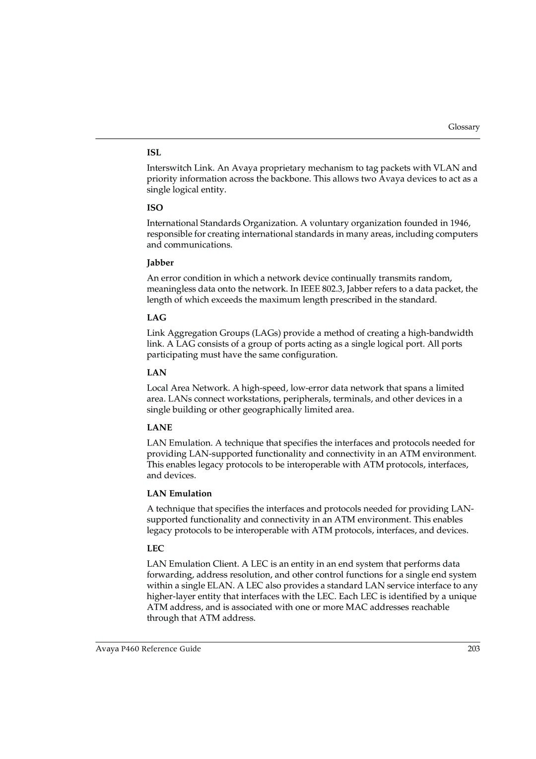 Cambridge SoundWorks P460 manual Isl, Iso, Lag, Lane, Lec 