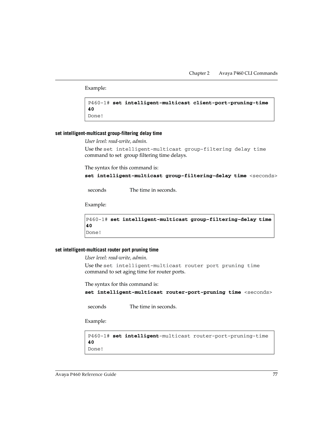 Cambridge SoundWorks manual P460-1#set intelligent-multicast client-port-pruning-time 