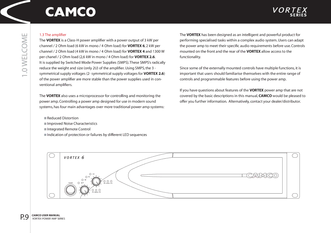 Camco 4, 2.6 manual Amplifier 