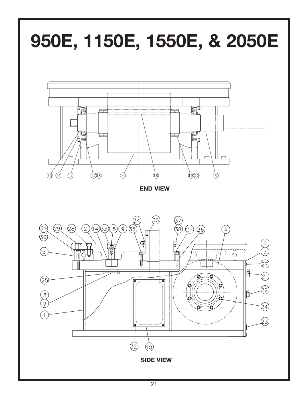 Camco service manual 950E, 1150E, 1550E, & 2050E 